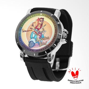 Fika Vespa Bagus Rubber Custom Jam Tangan Pria