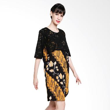 Seruni Batik Adonica Dress BTKV 17-11-03 Dress - Black Ladies