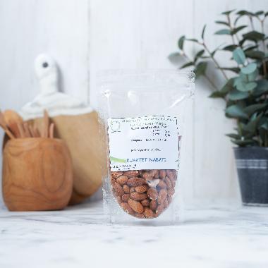 250gr Roasted Almond Premium - Whole - Almond Panggang - Kulit Ari - Kupas - Size Besar 27-30