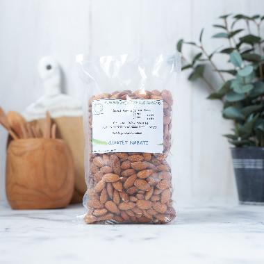 1000gr Kuartet Nabati Almond Premium Utuh Mentah - Whole Raw Almond - Utuh - Kupas Ari - Size Besar 