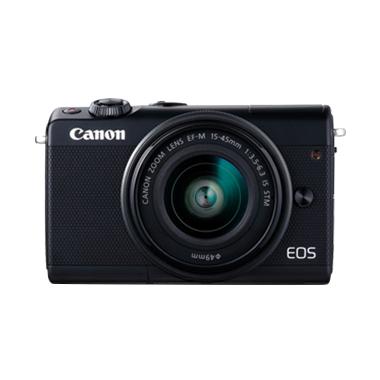 Canon EOS M100 Kamera DSLR with Lensa EF-M15-45mm - Black