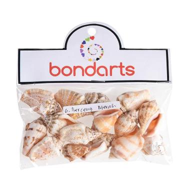 Jual Bondarts Kerang Berceng Kerajinan Tangan - Merah [15 