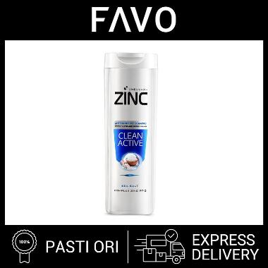Sampo Zinc Clean & Active Cool Shampoo - 340 mL