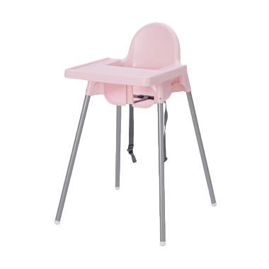 Ikea Antilop Baby High Chair Kursi Makan Anak with Tray - Pink