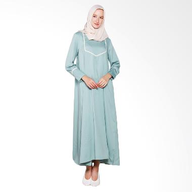 Elzatta Renda Fancy Gamis Muslim Wanita - Green