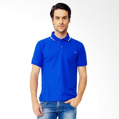 Edwin Lengan Pendek Polo Shirt Pria - Blue [EW-007-107-3 Blue]