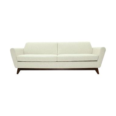 Olafur Frankie Three Seater Sofa – White Chocolate