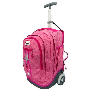 Stardust by Okiedog Star 88008 2 In 1 Backpack And Trolley Tas Sekolah Anak - Pink Pink Pink