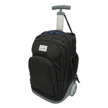 Stardust by Okiedog 88024 2 In 1 Backpack And Trolley - Black Black Black