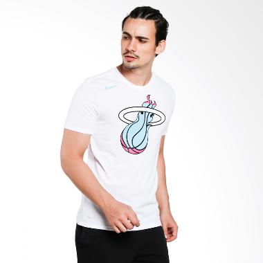 NIKE Men Basketball Miami Heat Dry  ... Pria - White [890852-100]