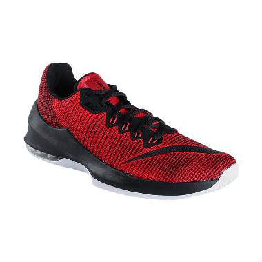 NIKE Men Basketball Air Max Infuriate 2 Low Sepatu Basket - Red Black [908975-600]