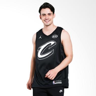 NIKE Men Basketball LeBron James NBA All Star Black Swingmen Jersey 2018 [928873-010]