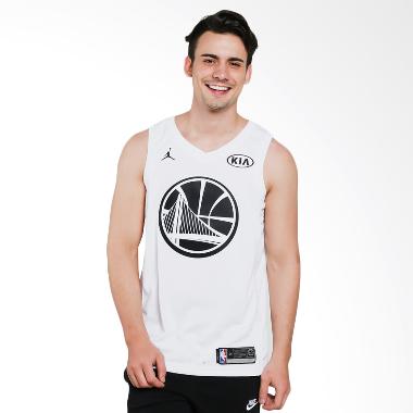 NIKE Men Basketball Stephen Curry NBA All Star White Swingmen Jersey 2018 [928874-101]