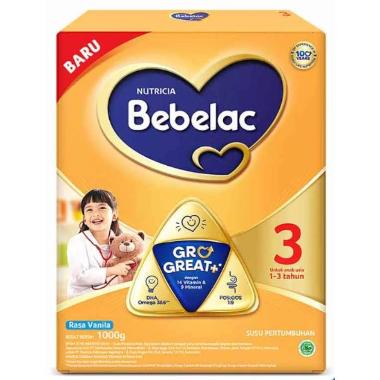 Bebelac 3 Vanila Susu Pertumbuhan [1000 g]