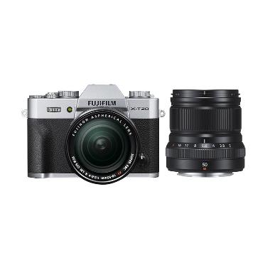 Fujifilm X-T20 18-55 Silver + XF 50 ... Pack (10X2/PK)* jpckemang