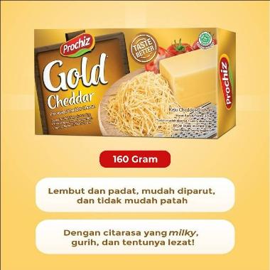 Promo Harga Prochiz Gold Cheddar 170 gr - Blibli