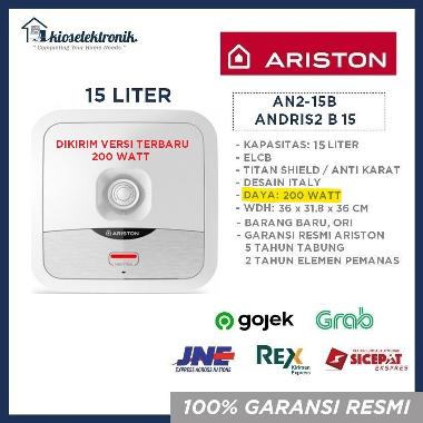 Jual ARISTON 15 Liter - AN2 B 15 - Water heater Ariston AN2-15B [350 Watt]  - New Model - Tabung Titan Shield - ANTI KARAT di Seller KIOS ELEKTRONIK -  PPB1416 - NASIONAL | Blibli
