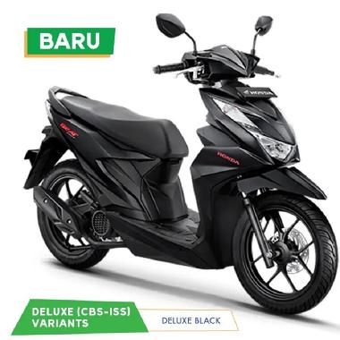 Honda New BeAT Sporty CBS ISS Deluxe JABODETABEK Sepeda Motor No BLACK Jakarta