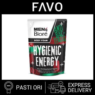 Promo Harga Biore Mens Body Foam Hygienic Energy 450 ml - Blibli