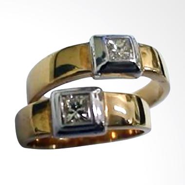 Pentacles TICI011 Wedding Ring Yellow Gold with Diamonds