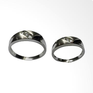 Pentacles GICI-14 Wedding Ring White Gold with Diamonds