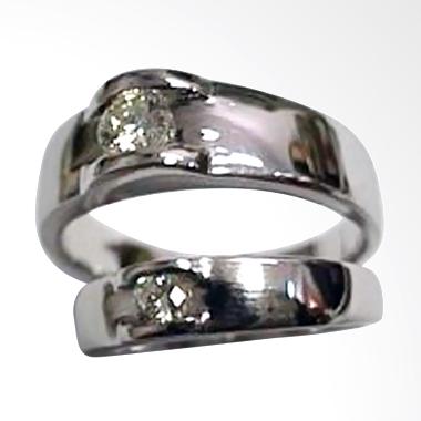 Pentacles PCI-187 Wedding Ring White Gold with Diamonds