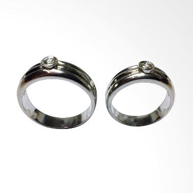 Pentacles SC3095 Wedding Ring White Gold with Diamonds