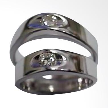 Pentacles TICI-87 Wedding Ring White Gold with Diamonds