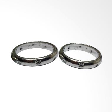 Pentacles SC3004 Wedding Ring White Gold with Diamonds
