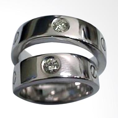 Pentacles TICI207 Wedding Ring White Gold with Diamonds