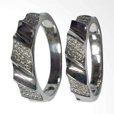 Pentacles SCI227 Wedding Ring White Gold with Diamonds