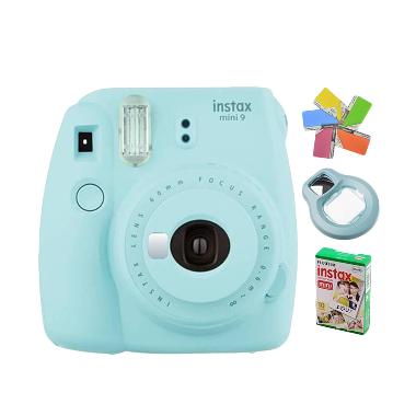 Fujifilm Instax 9S Kamera Polaroid - Ice Blue + Acc