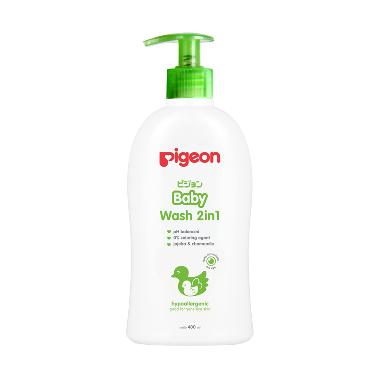 Pigeon Baby Wash Chamomile Pump Shampoo & Sabun Cair Bayi [400 mL]
