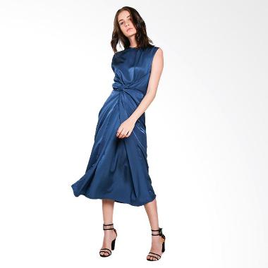 Nikicio Kalem Panjang Dress - Metallic Blue
