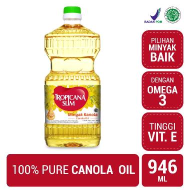 Promo Harga Tropicana Slim Canola Oil 946 ml - Blibli