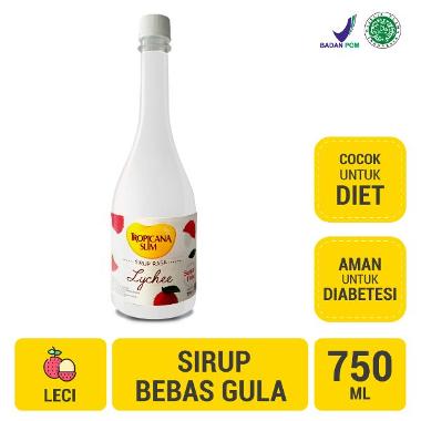Tropicana Slim Sirup Leci 750ml - Sirup Bebas Gula