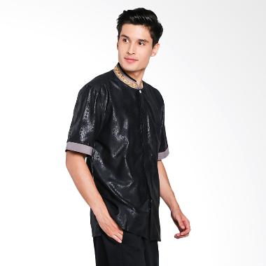 Papercut Muslim Danika Embos MM Baju Koko Pria - Black