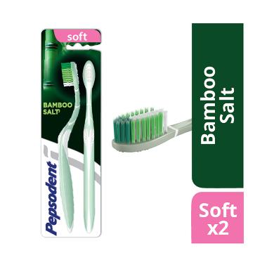 PEPSODENT Bamboo Salt Multipack Tooth Brush Sikat Gigi [2 pcs]
