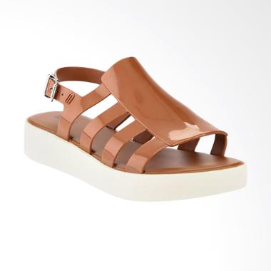 Melissa Boemia Platform Ad 31932 Wedges Sepatu Wanita - Brown Beige