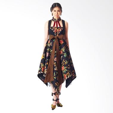Anne Avantie Sekar Gita Batik Dress - Black