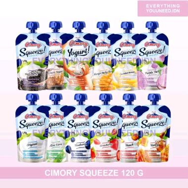 Promo Harga Cimory Squeeze Yogurt Blueberry 120 gr - Blibli