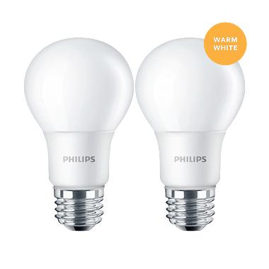 Philips Lampu LED Bulb 5 (50W) Warm White/Kuning - 2 Pcs
