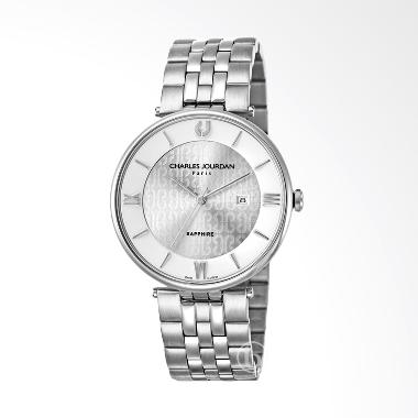 Charles Jourdan Original Jam Tangan Pria - Silver [CJ1008-1313] Silver