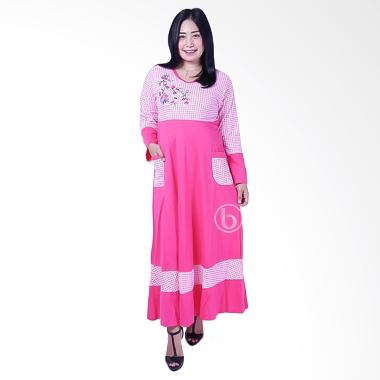 Mama Hamil GMS 250 Kotak Rose Kaos Gamis Hamil - Pink