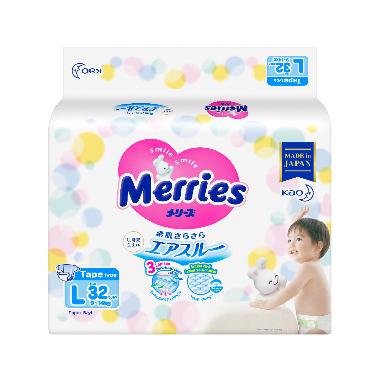 Merries baby diapers l 32s
