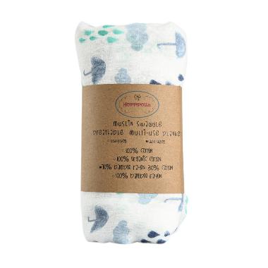 Hoppipollakids Cloud Selimut Muslin Swaddle Bedong Bayi