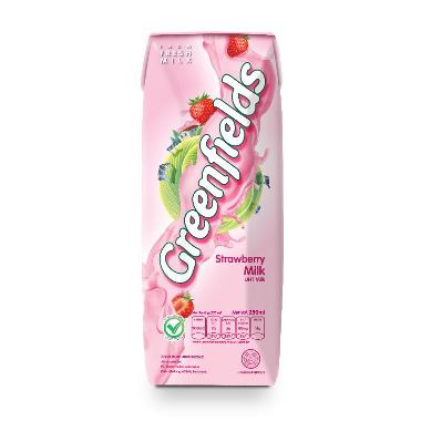 Promo Harga Greenfields UHT Strawberry 250 ml - Blibli