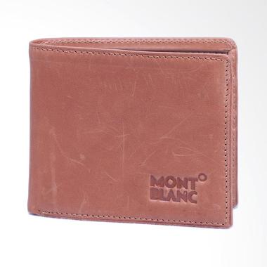 WIN Leather Full Kulit Asli Mont Blanc Dompet Pria - Cokelat [DP-01]