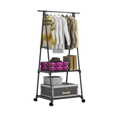 Godric 4 Roda Triangle Stand Multifunction Hanger Rak Serbaguna