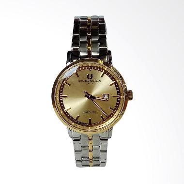 Charles Jourdan CJ1050 Sapphire Stainless Steel Jam Tangan Wanita Silver/Gold